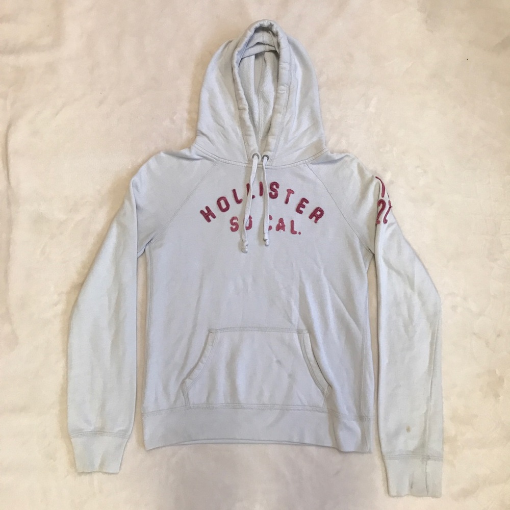 Hollister white hoodie