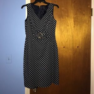 TAHARI Polka dot dress