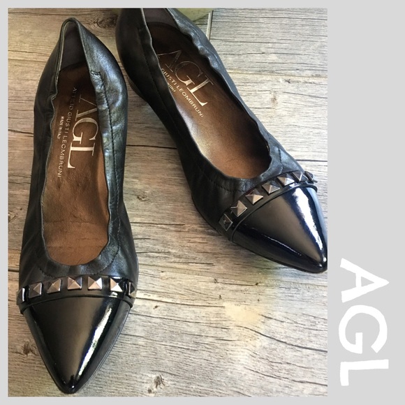 Agl Shoes - AGL PATENT CAPTOE HEEL