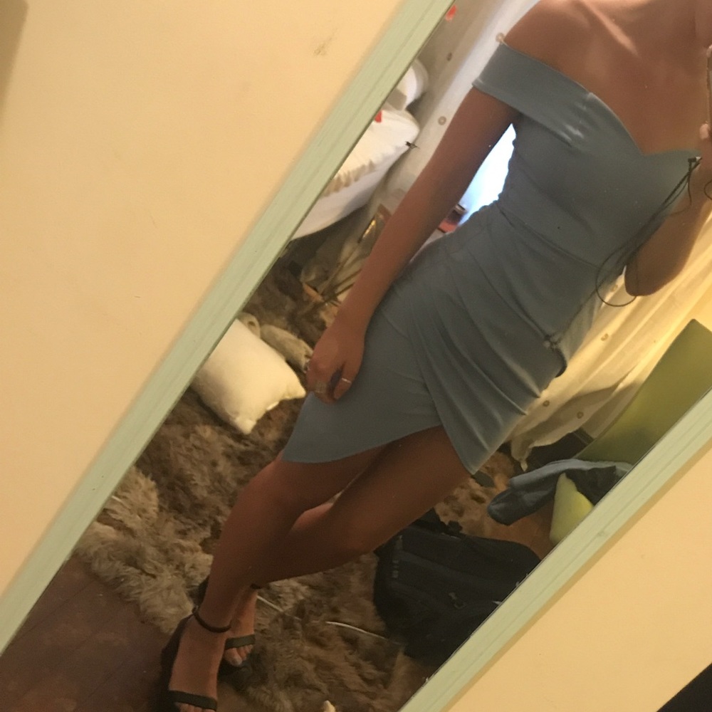 Sky blue "Fashion Nova" bodycon