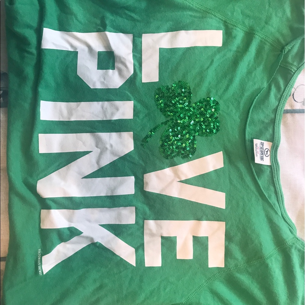 PINK St. Patrick's Crop Top