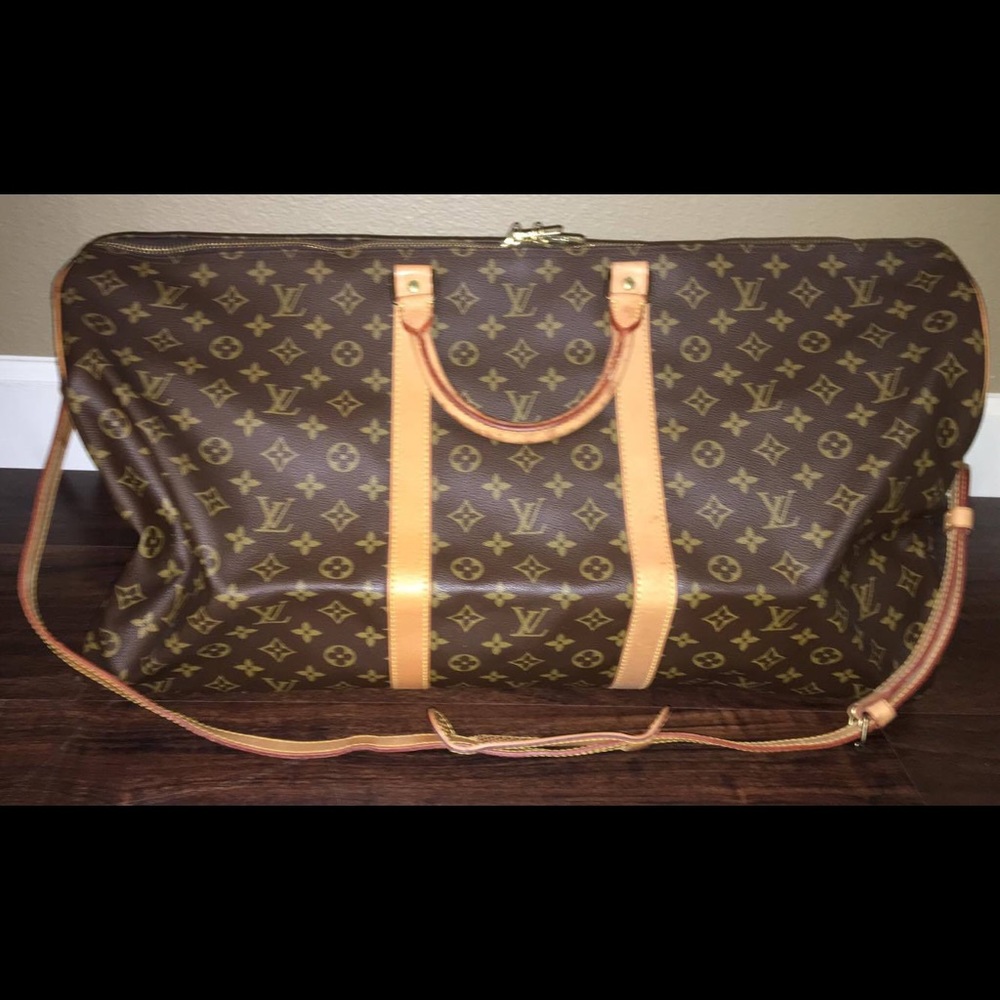 Louis Vuitton Bandouliere 55 w/strap & Luggage Tag