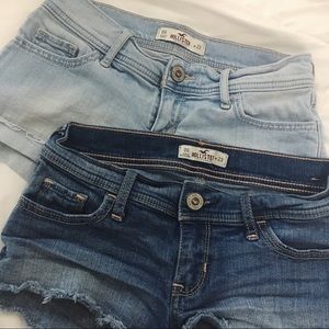 hollister jean shorts bundle !!!
