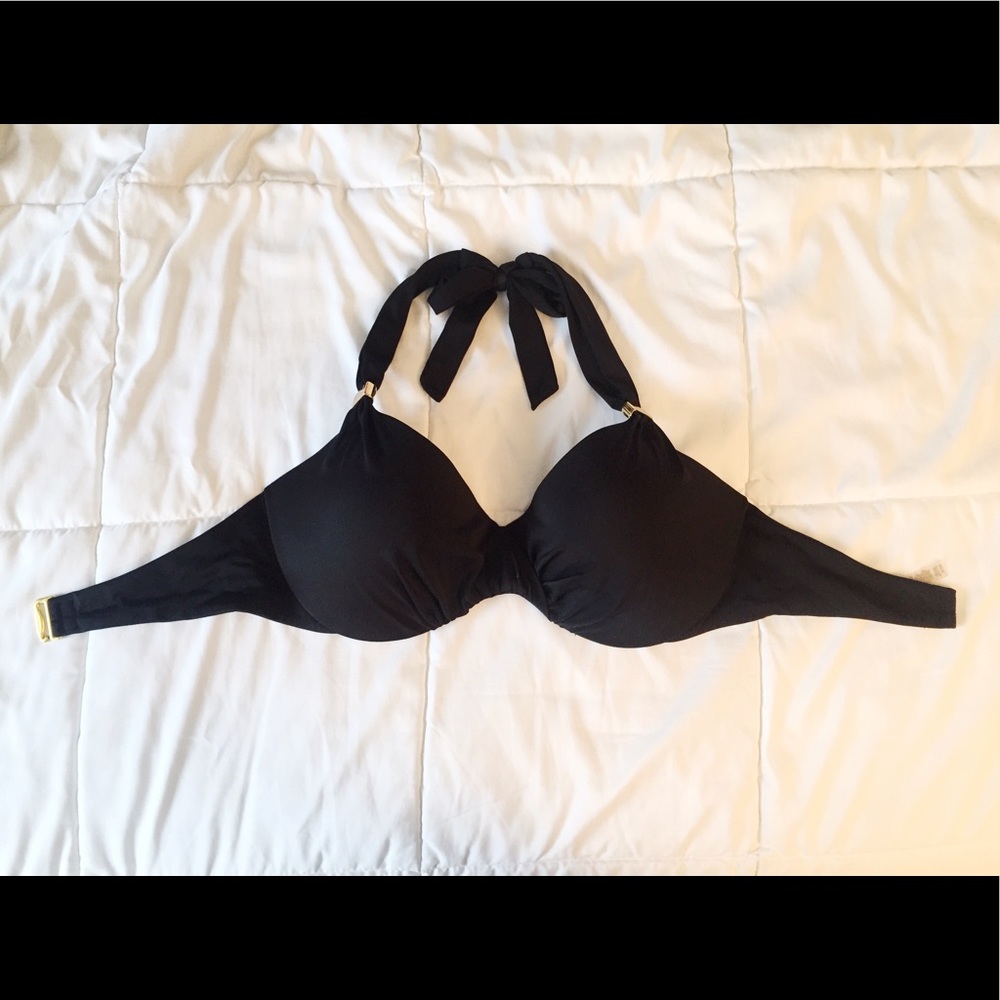 Victoria's Secret black halter bikini top