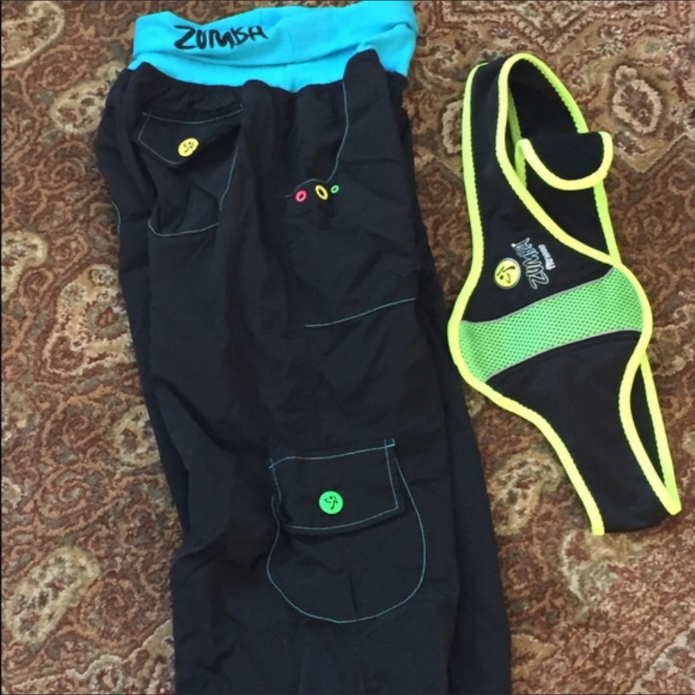 Zumba Fitness cargo crops and weight belt