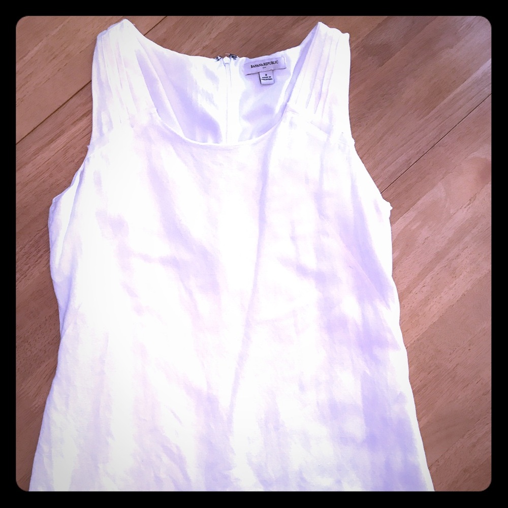 Banana Republic Cream-Colored Sleeveless Dress