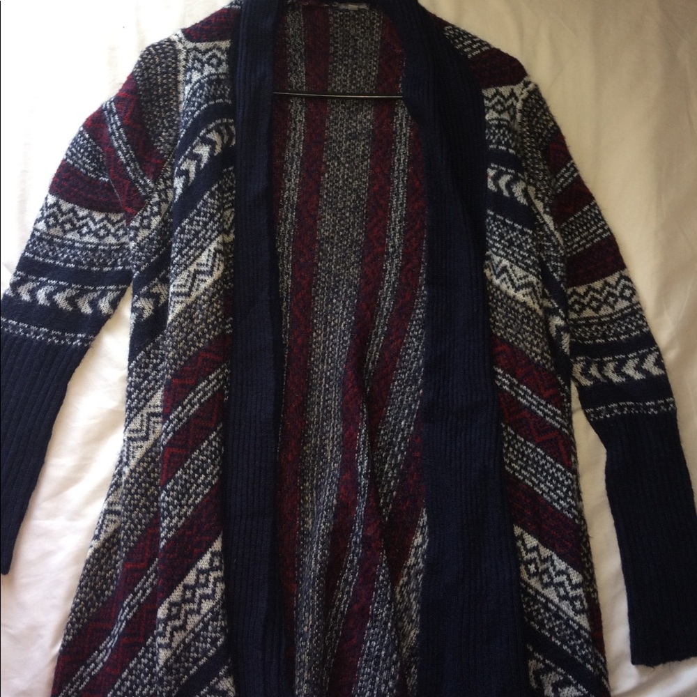 tribal pattern cardigan