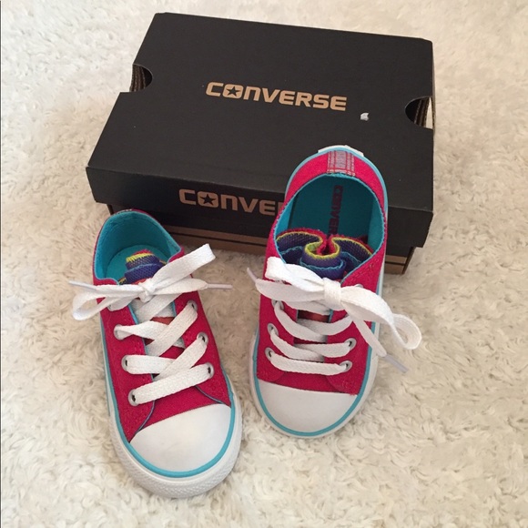 NIB Converse Party Slip Berry Pink Toddler Size 7 - Picture 1 of 5