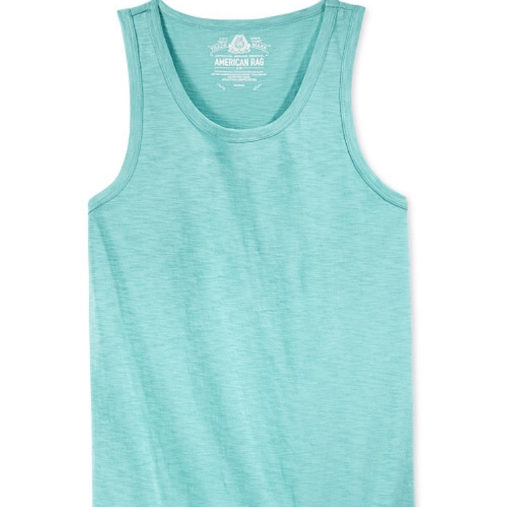 American rag men's heathered tank top