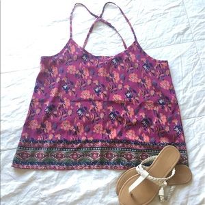 Hollister Floral Tank Top