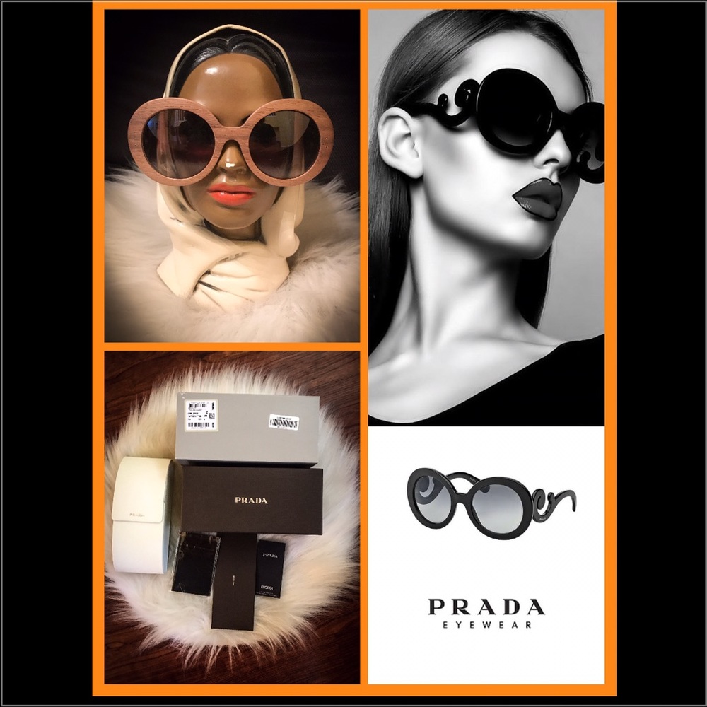 🕶️Prada Women's Baroque Sunglasses Wood/Nut 🕶️