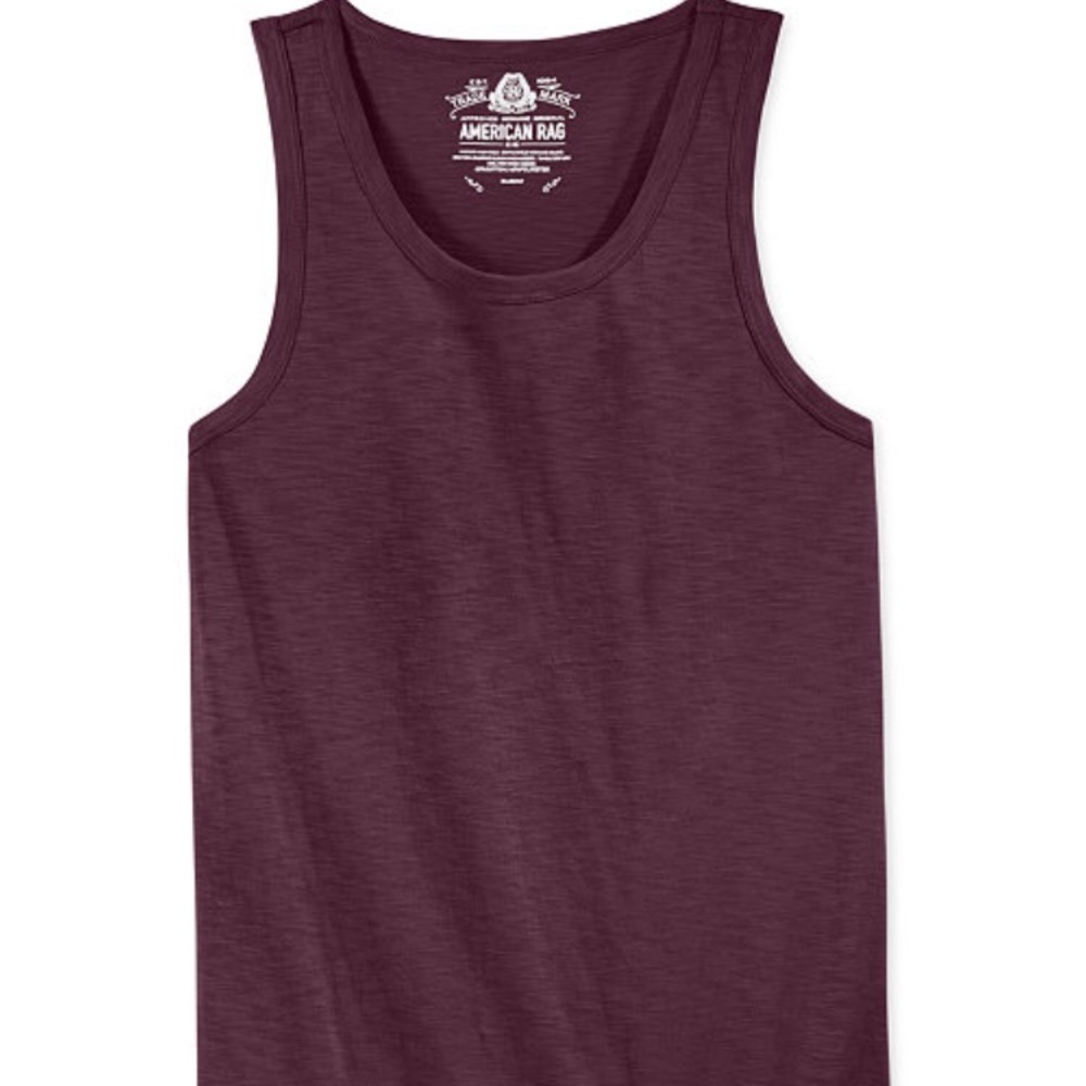 American rag men's heathered tank top