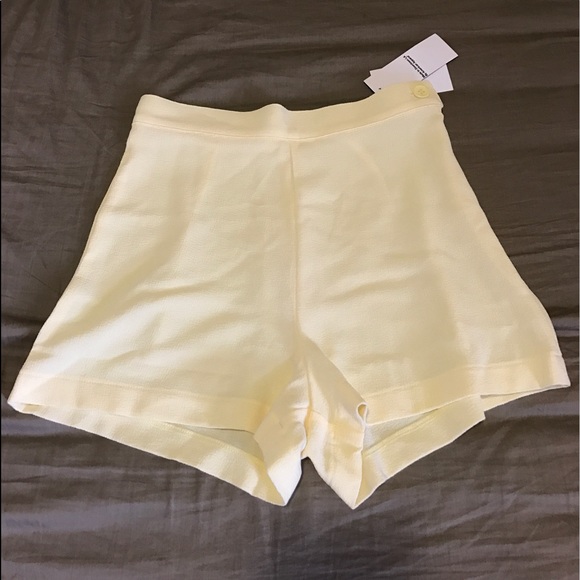American Apparel Pants - American Apparel - Crepe Side Button Shorts