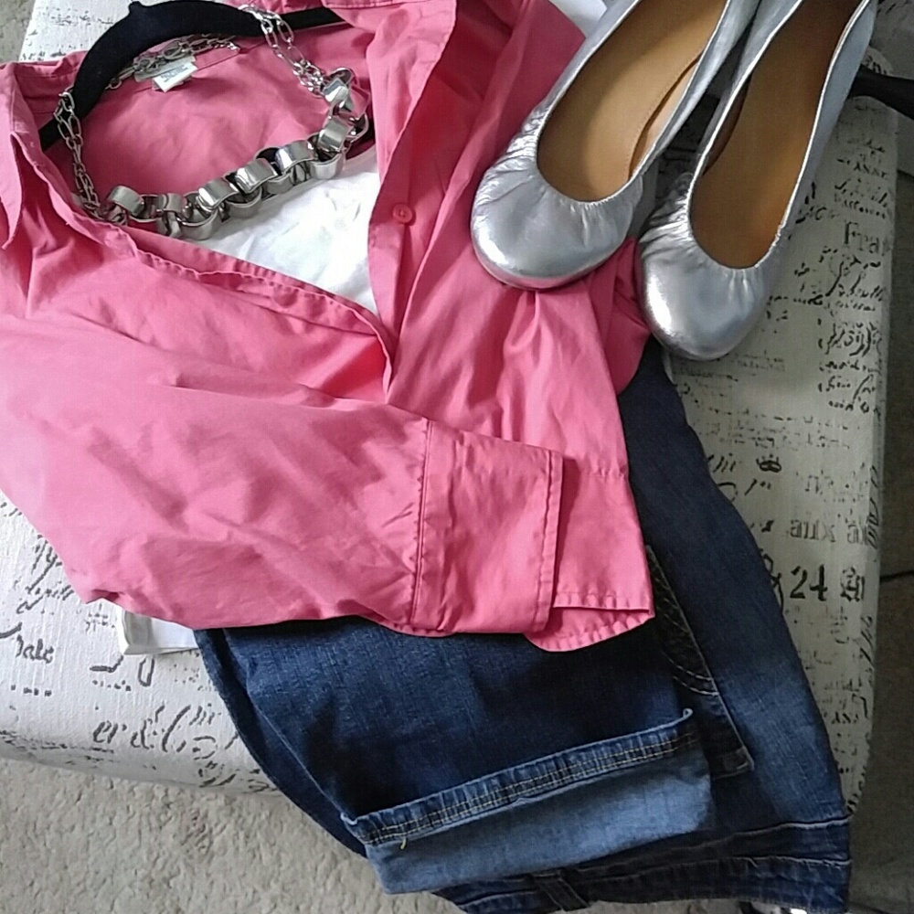 {SALE} Salmon cotton blouse