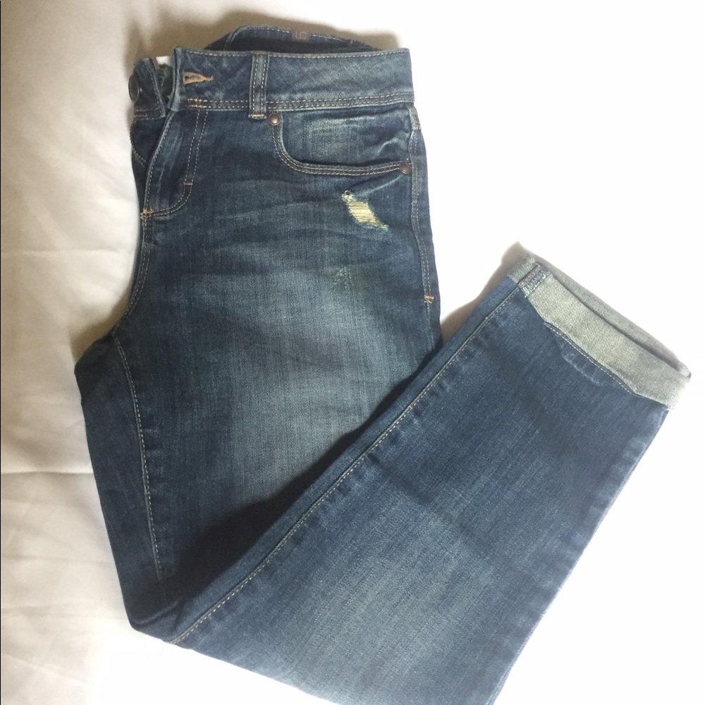 LC Lauren Conrad crop jeans