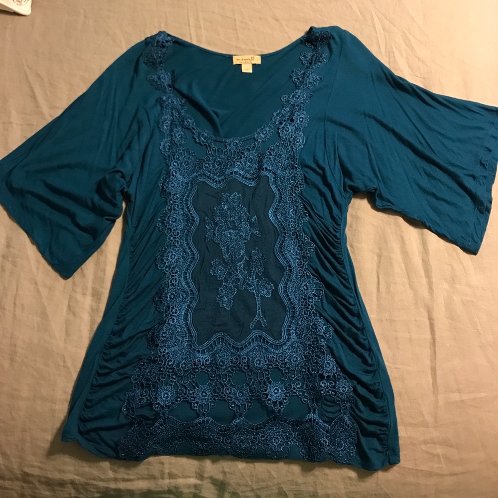 Fall sale! 🍁🍂Beautiful  blue dolman sleeve top