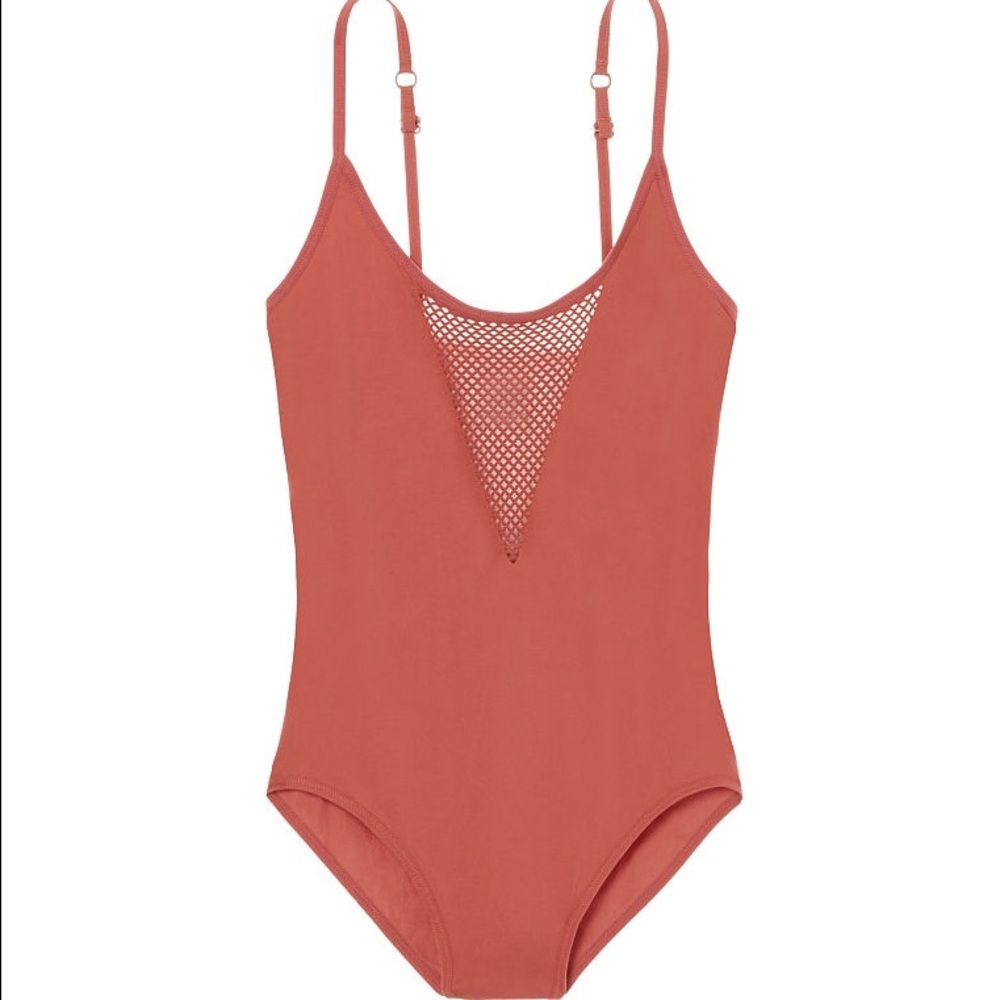 VS PINK mesh seemless bodysuit.