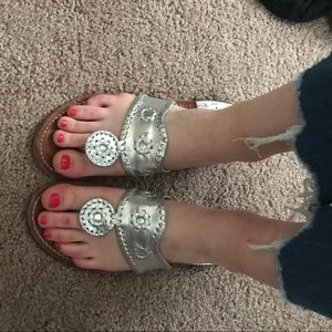 Silver Jack Rodgers Sandals
