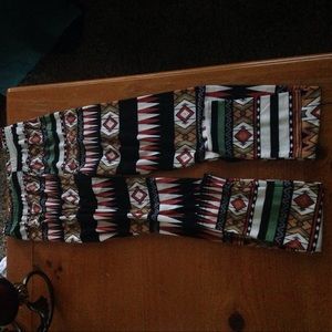 Aztec print leggings- super soft!!