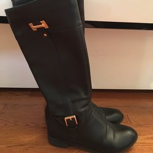 Karen Scott Black Riding Boots {size: 8}