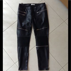 Zara leather pants