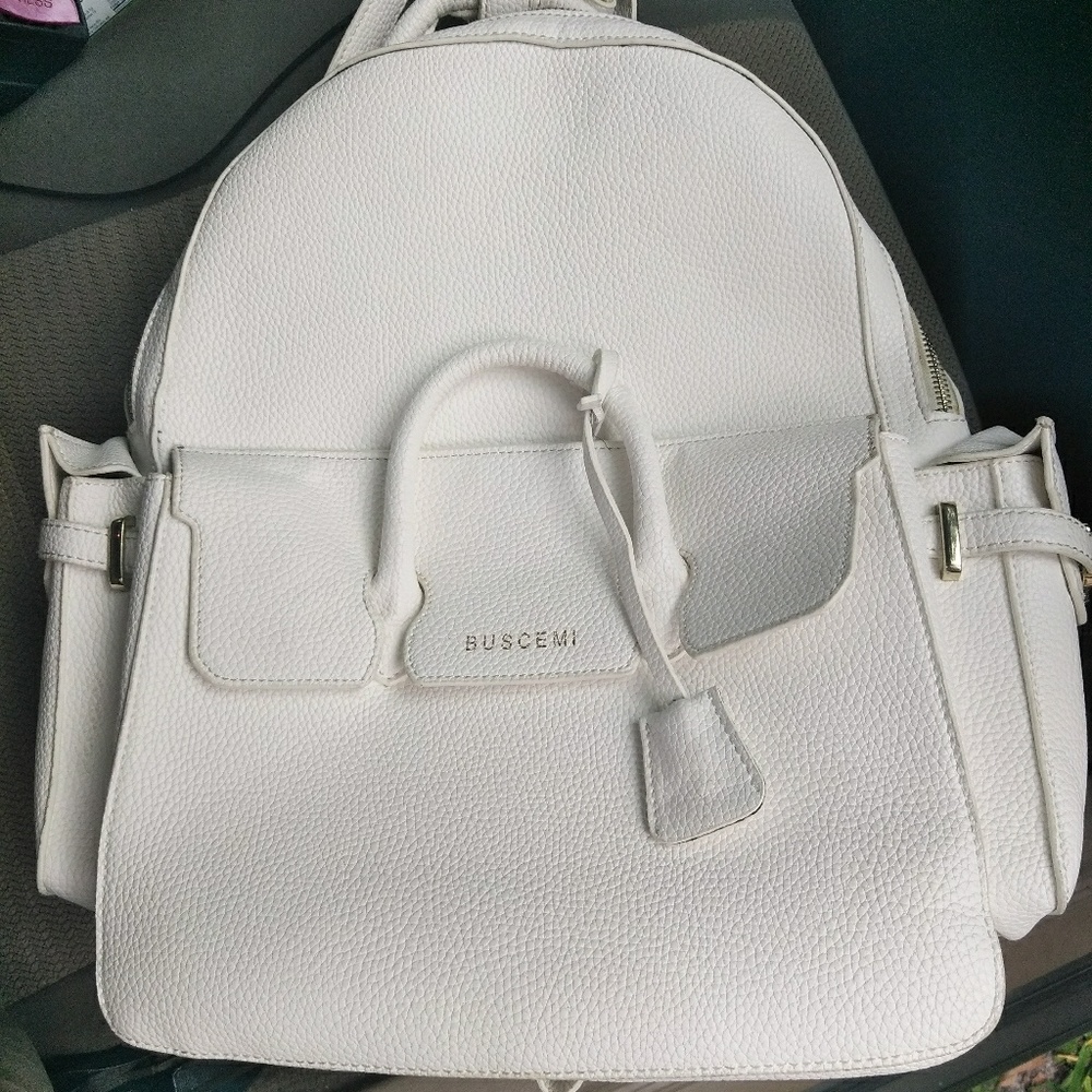 Buscemi white backpack used