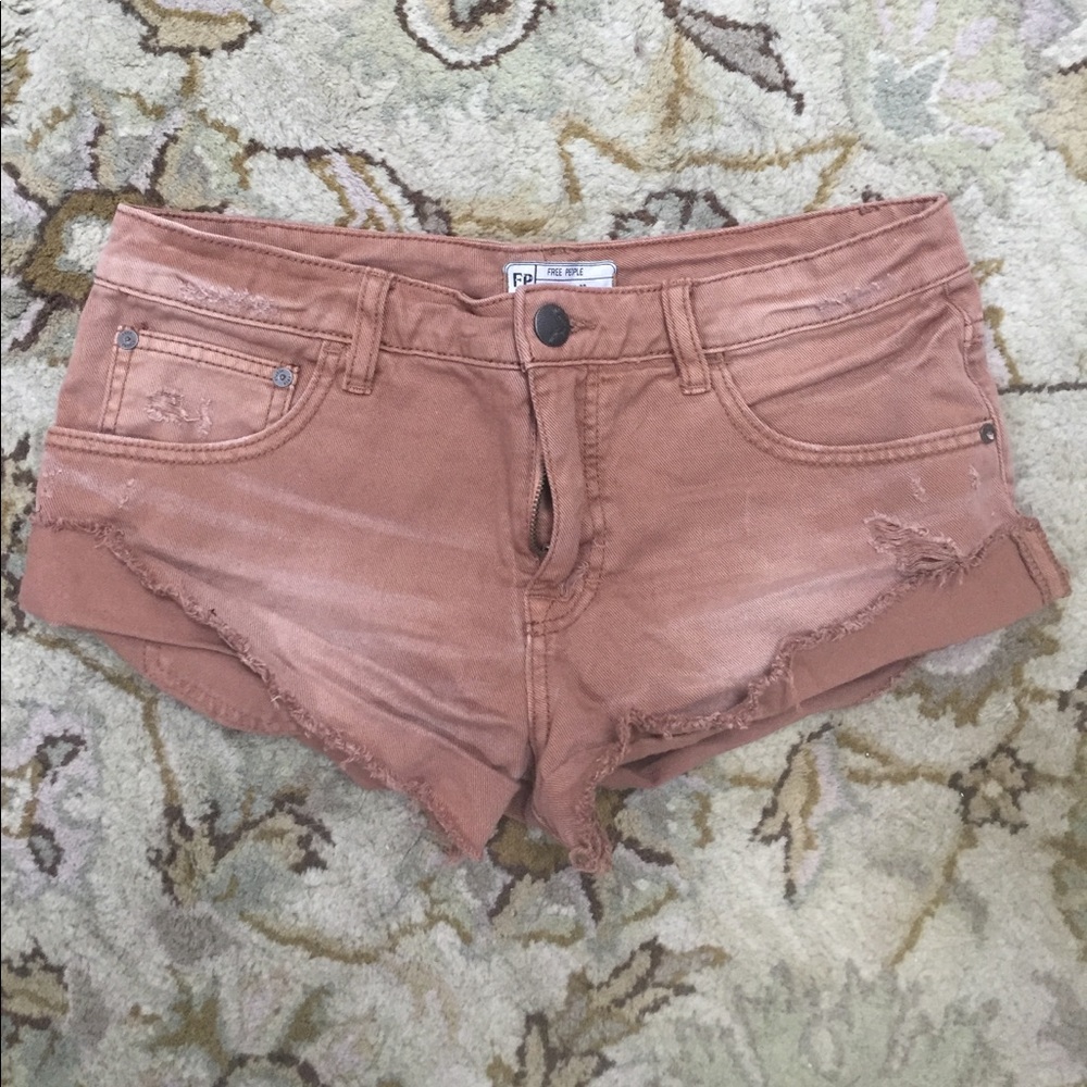 Free people shorts brown