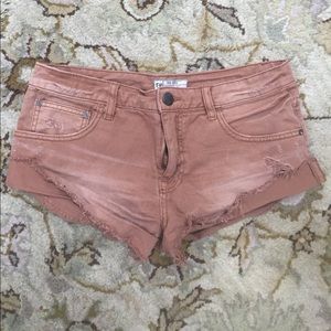 Free people shorts brown