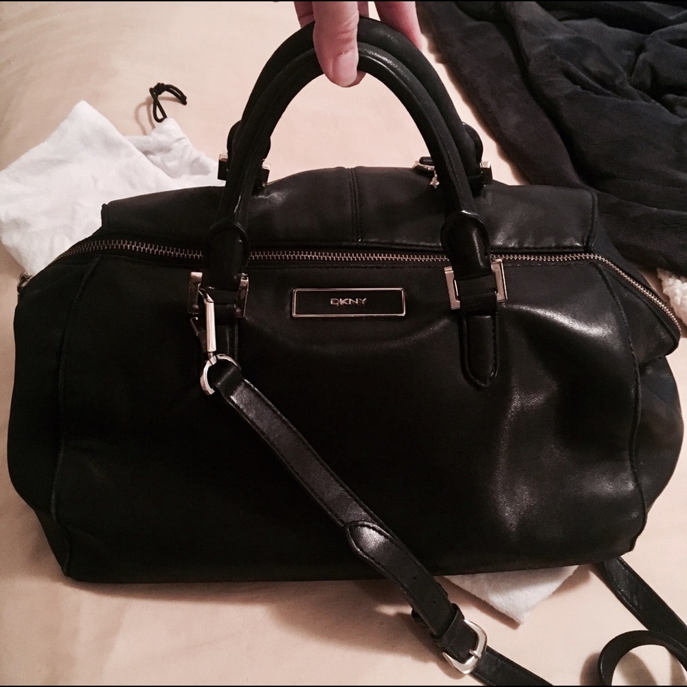 DKNY Black Leather Purse