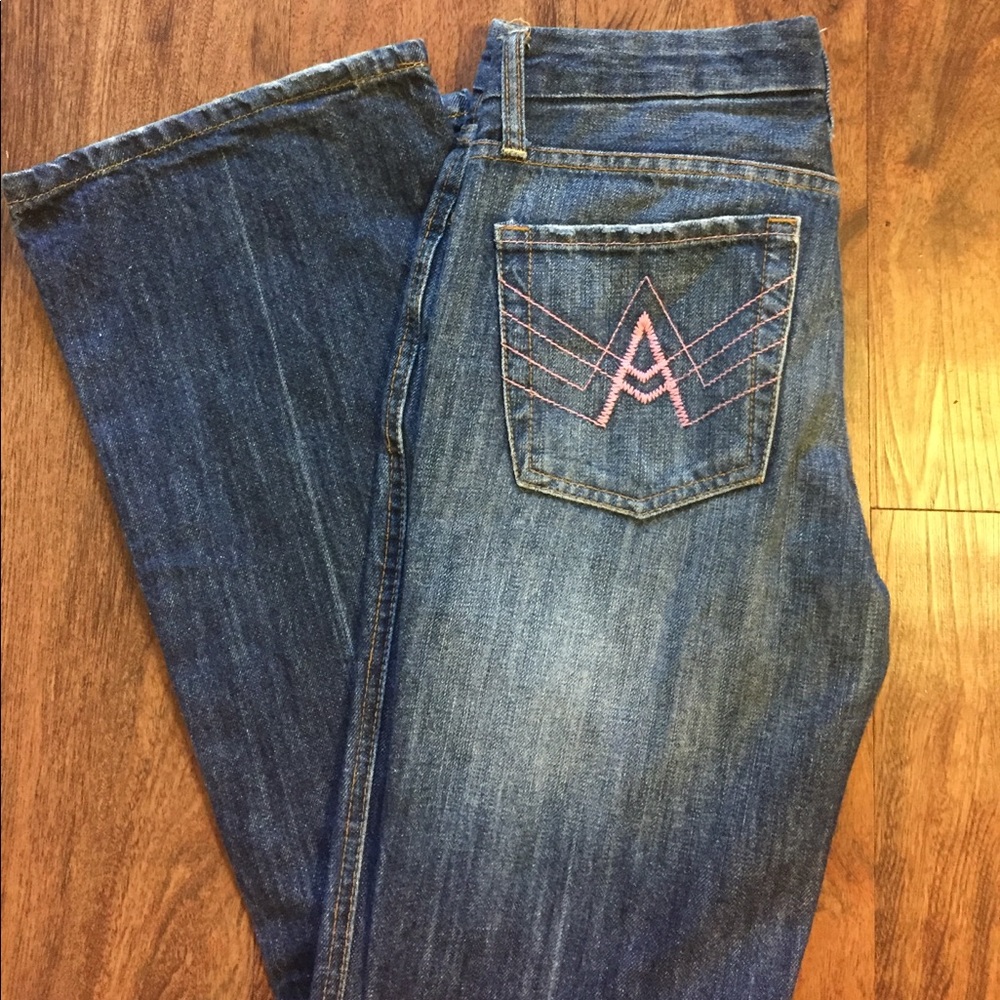 Pink Pocket Seven Jeans