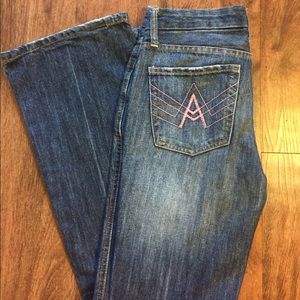 Pink Pocket Seven Jeans