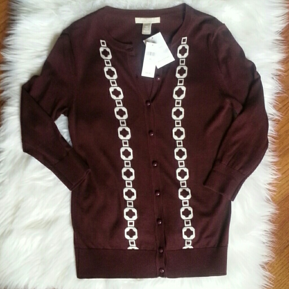 Banana Republic New with Tags burgundy sweater XS
