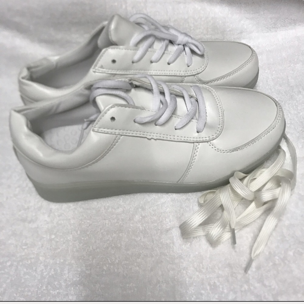 White sneakers