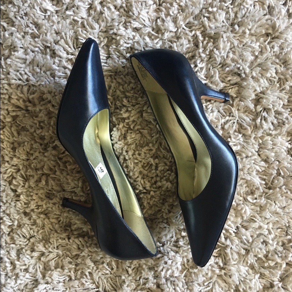 NIB Circa David & Joan Navy Blue High Heels 9.5