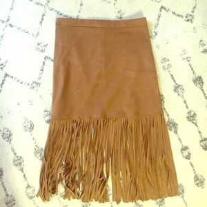FOREVER 21 FRINGE SKIRT