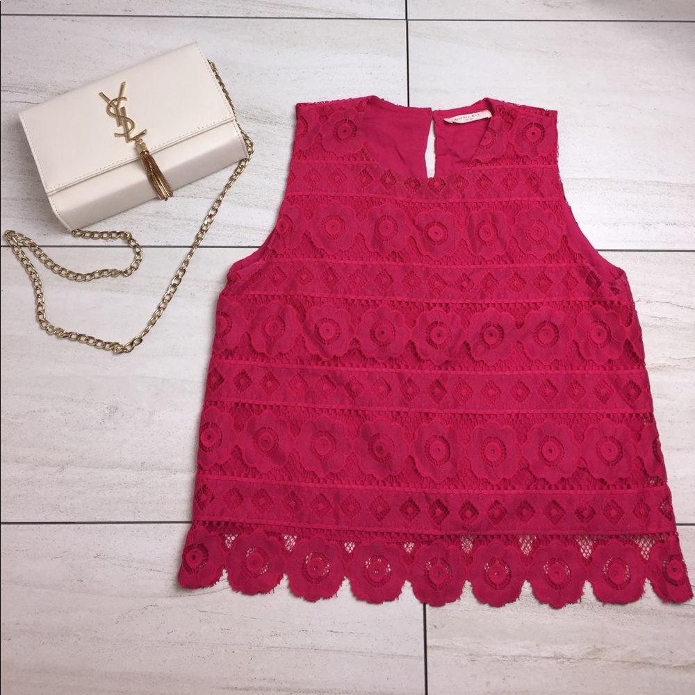 Hot Pink Sophie Rue Sleeveless Tank Top ✨