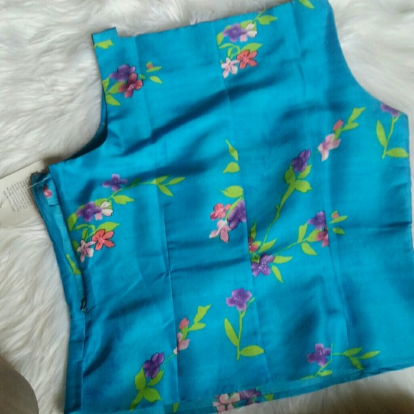 *SALE* NWT Silk shantung blouse 2P - Picture 4 of 5