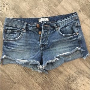 Free People jean shorts