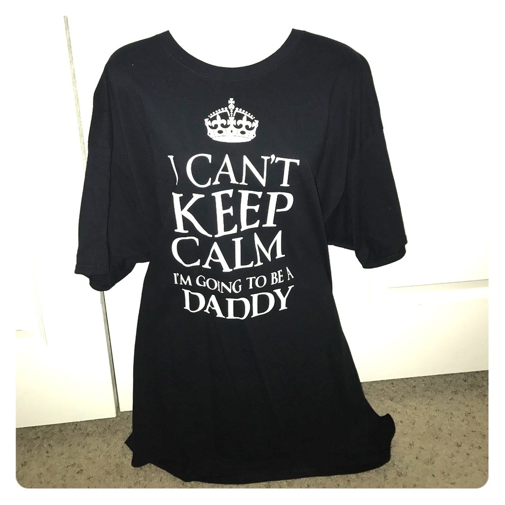 NWOT "Keep Calm" expecting fathers men's t-shirt