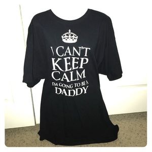 NWOT "Keep Calm" expecting fathers men's t-shirt
