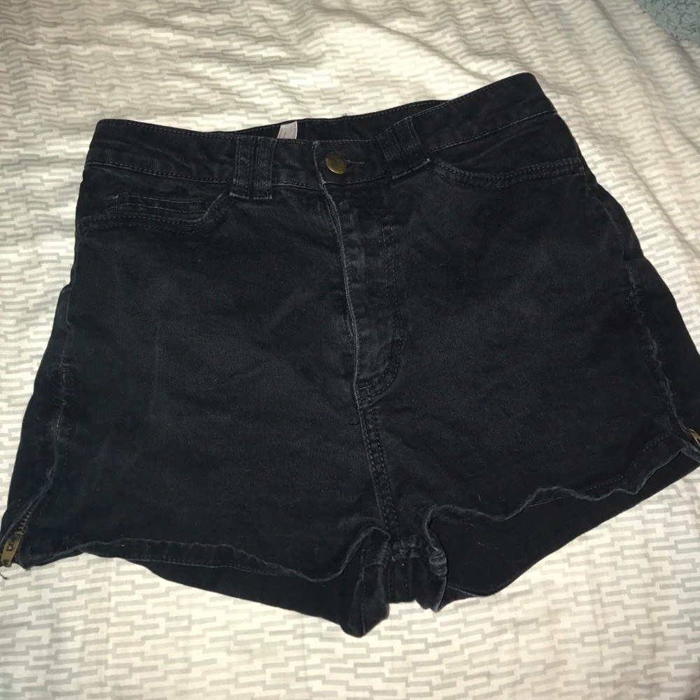 SOLD Black American Apparel High waisted Shorts