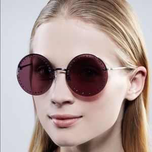 Brian Atwood Embellished Sunglasses in purple