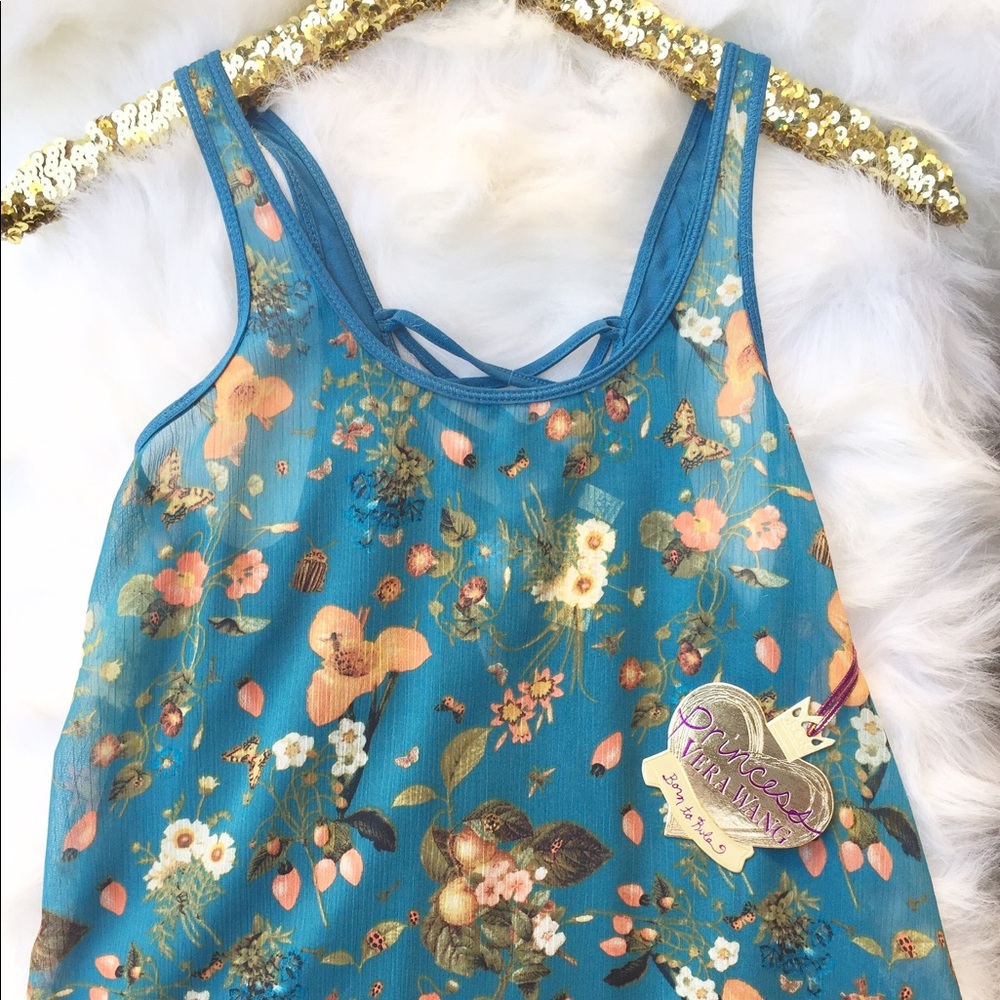 Princess 👸🏻 Vera Wang Blue Tank NWT