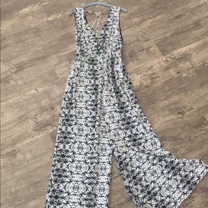 Black and white jumpsuit