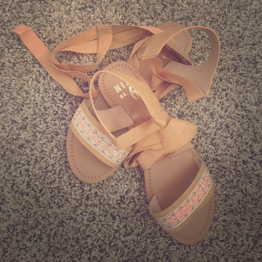 Lace up sandals