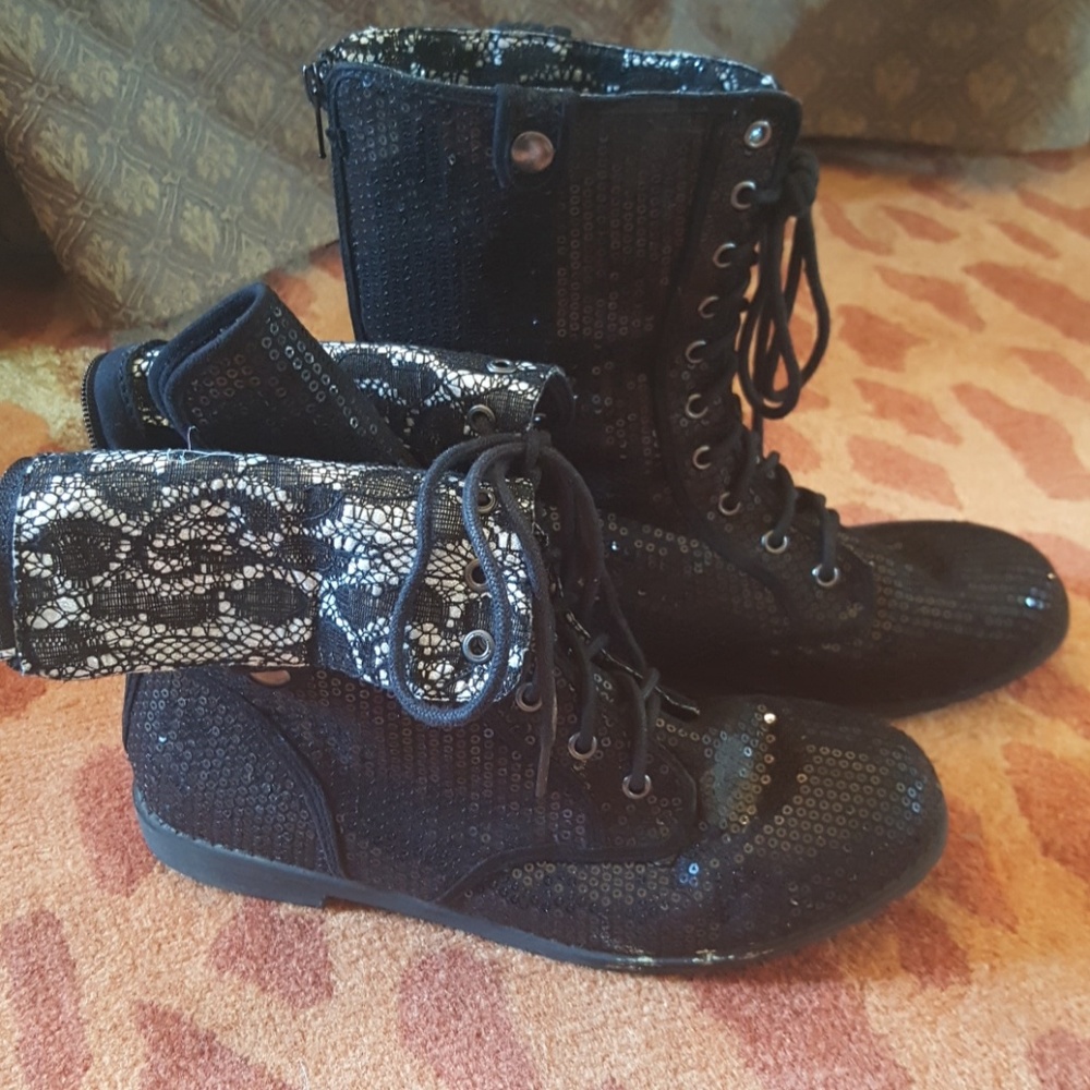 Justice sequin boots