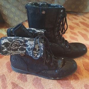 Justice sequin boots