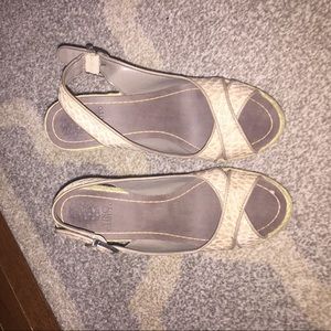 Vince Camuto wedges snake skin