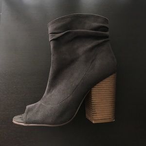 Dark grey heels
