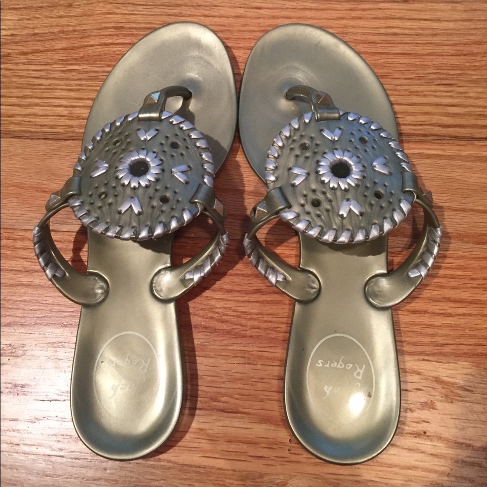 Green Size 7 Jelly Jack Rogers!